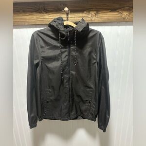 Nomad charcoal tech fleece lined hoodie jacket Sz M